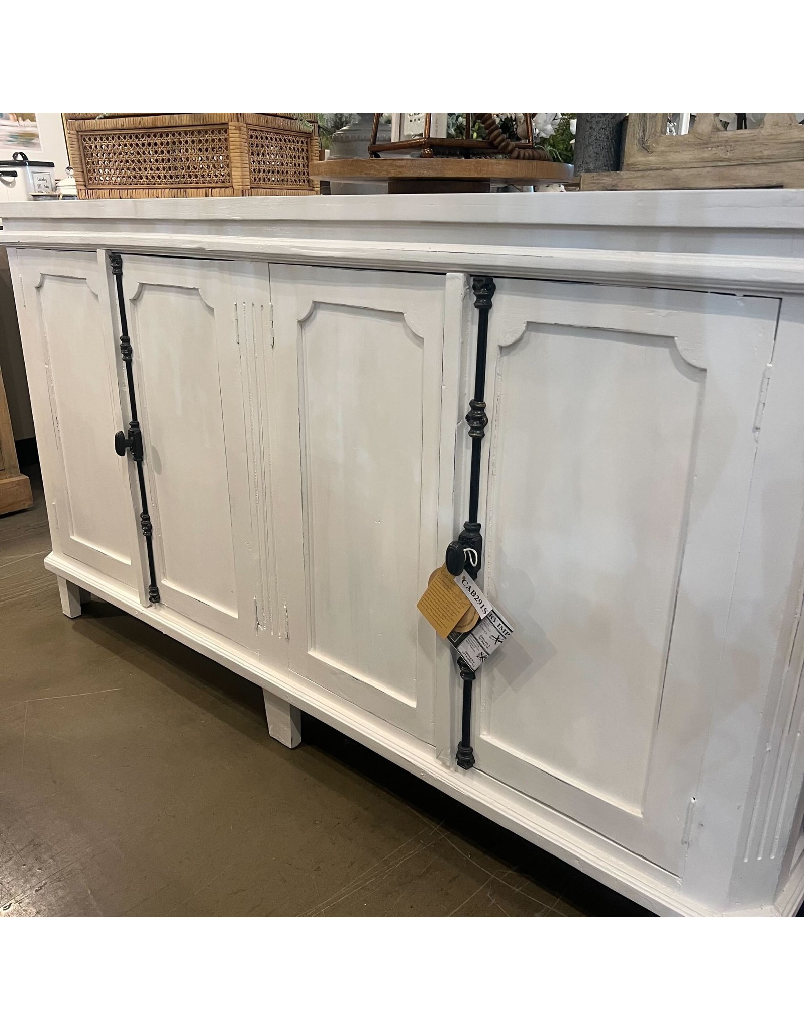 CAB291 Raised Panel Cradenza 5 Drs 70.8x17.7x38.6