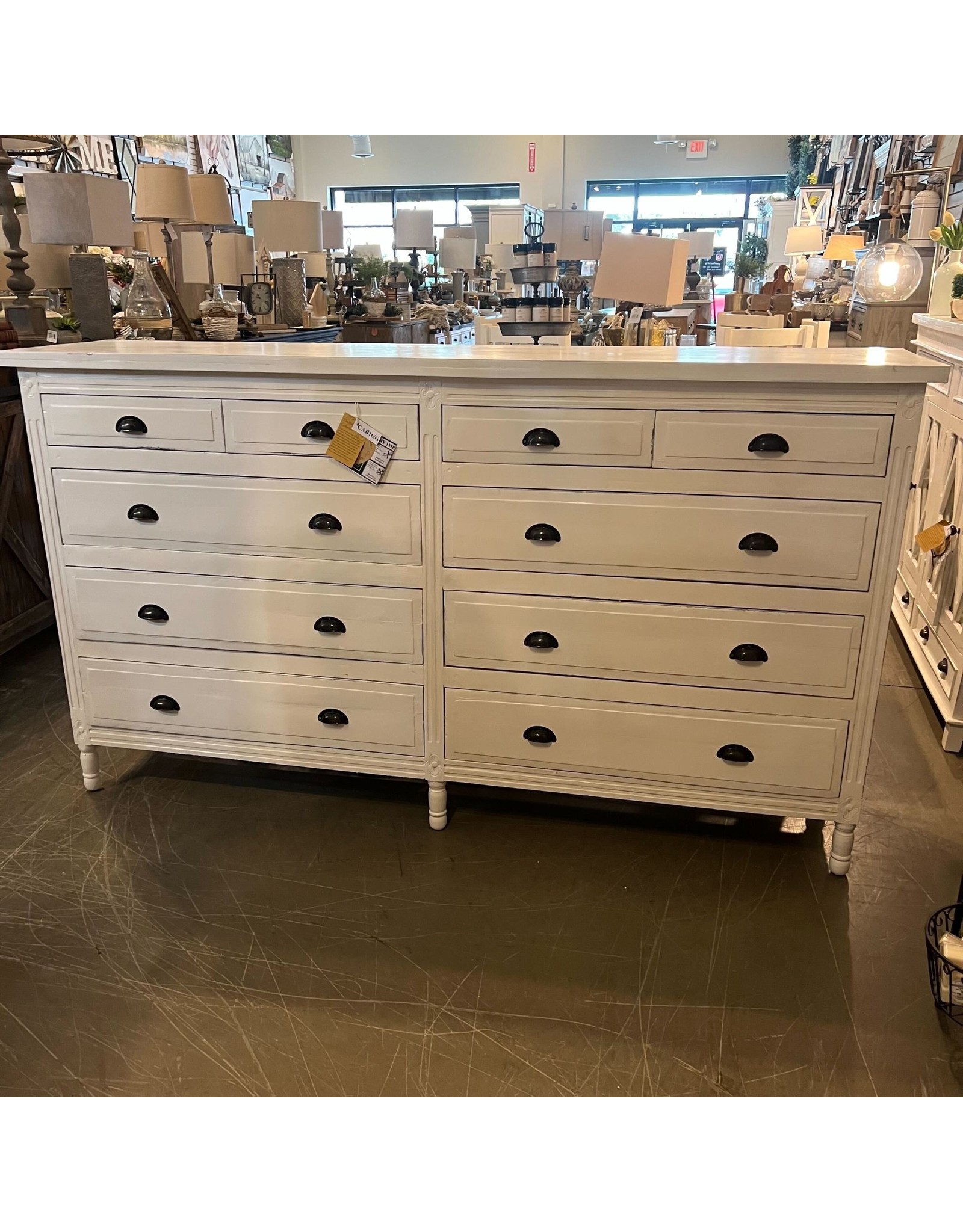 CAB160 Traditional Dbl Dresser 10 drw 82.2x18.1x44.8