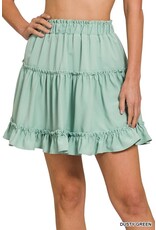 QS-1265 Ruffle Mini Skirt