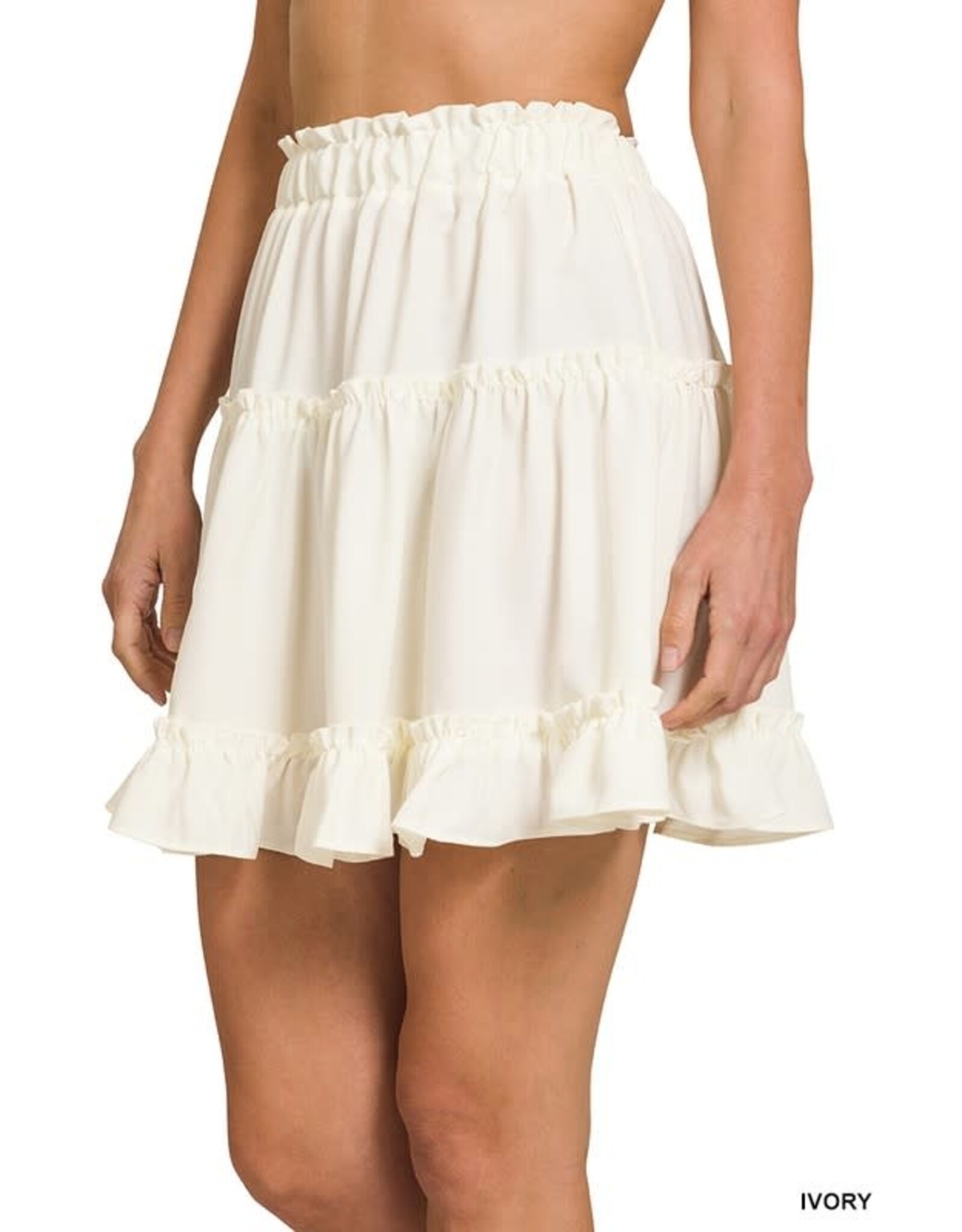 QS-1265 Ruffle Mini Skirt