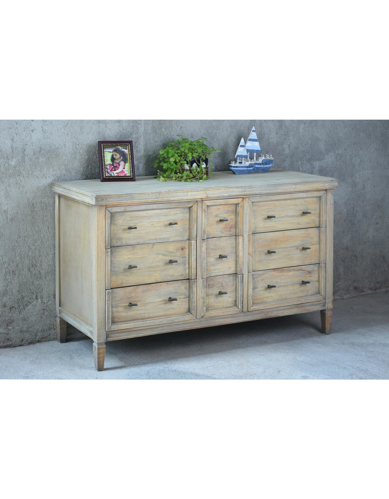 CAB421 Hamptons Chest 55.1x20.1x33.8"H