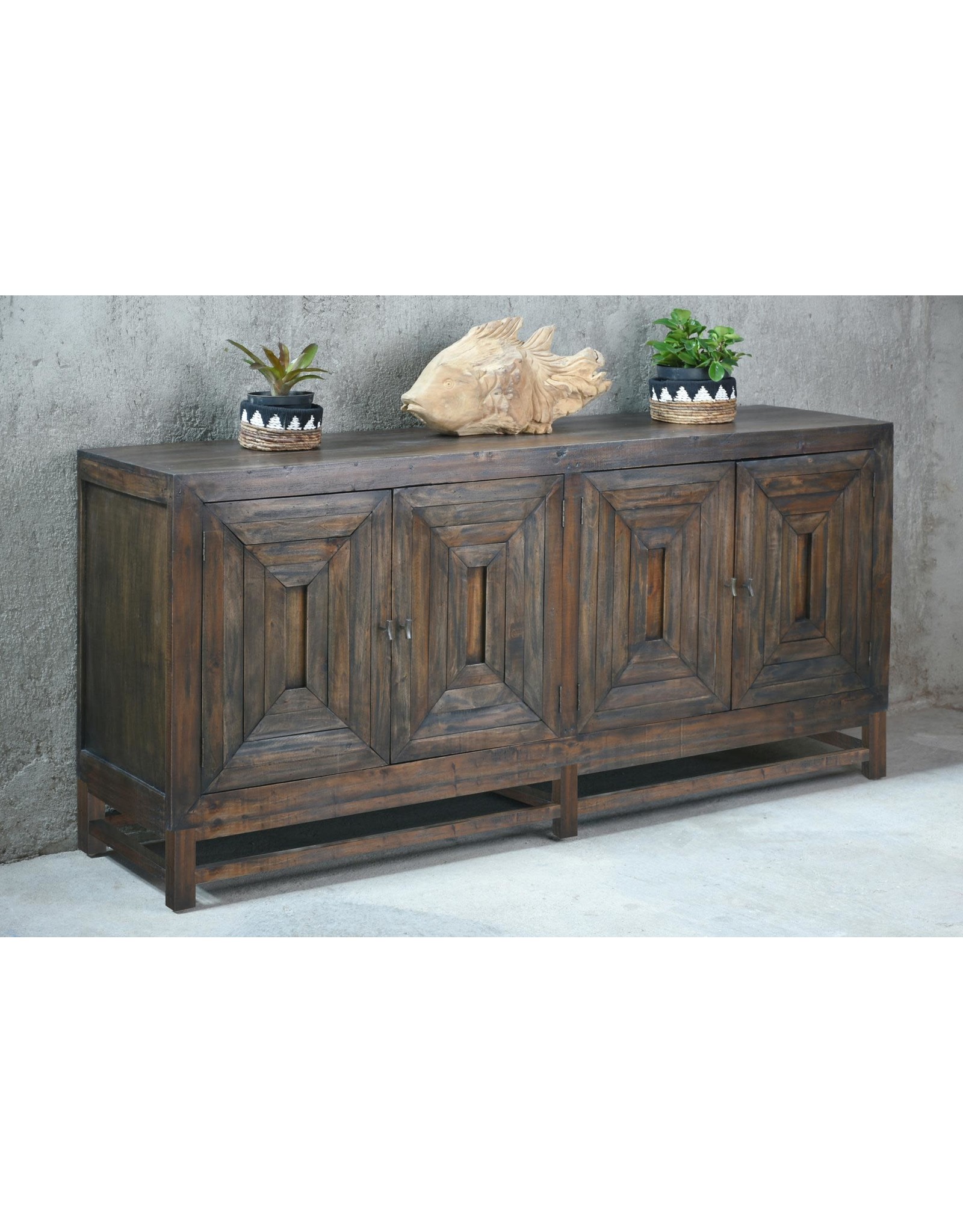 CAB502  Wickham Credenza 78.7x18.8x37.3"H