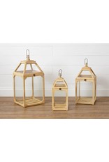 8LN699 Natural Wooden Lantern