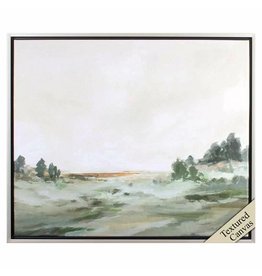 46599 Framed Art Green Landscape