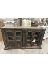 CAB138 Credenza 4 Glazed Doors 64.1x17.7x36.2"H