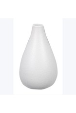 STONEWARE WHITE VASE 2.36" x 2.36" x 4.02" 11242