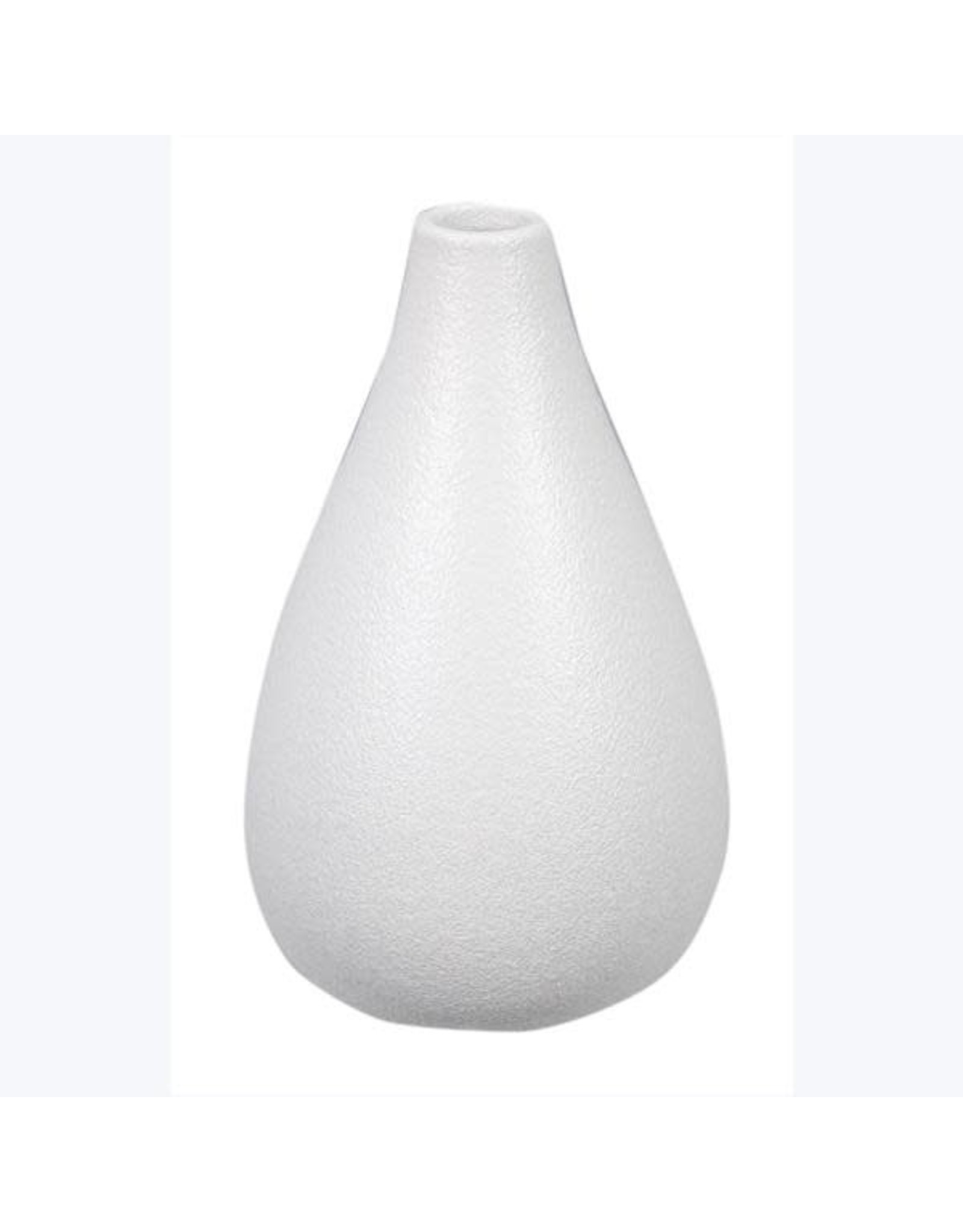 STONEWARE WHITE VASE 2.36" x 2.36" x 4.02" 11242