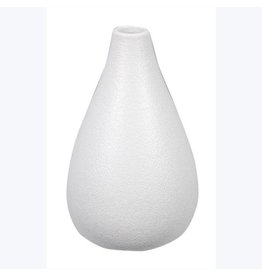 STONEWARE WHITE VASE 2.36" x 2.36" x 4.02" 11242