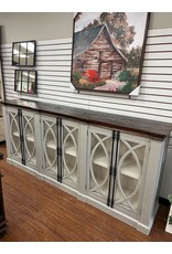 Com 38 6 Dr Glass Front Cabinet 99x18x43