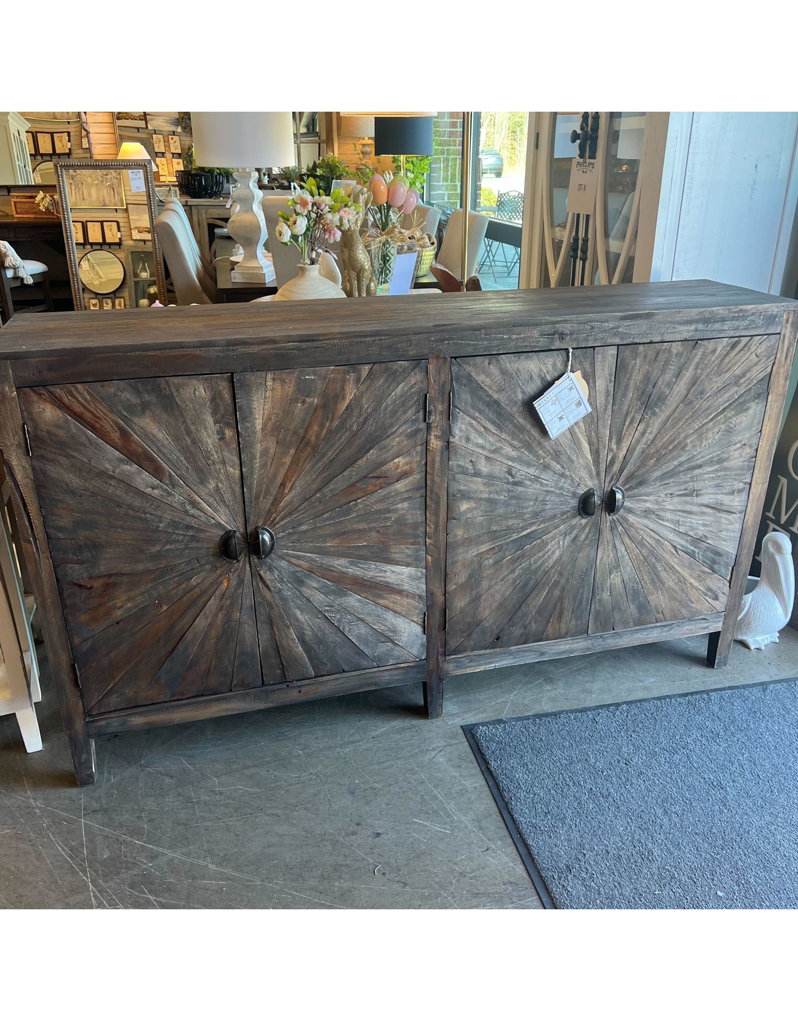 CAB290 Starburst Double Bay Credenza 66.5x15x38.6