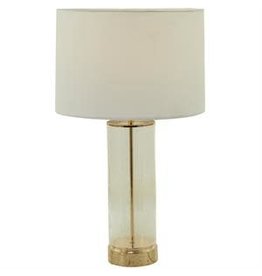 GLASS TABLE LAMP 14"W, 25"H 27048