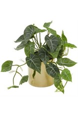 ARTIFICIAL PLANT W/ CERAMIC POT 14"W, 12"H 89990