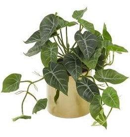 ARTIFICIAL PLANT W/ CERAMIC POT 14"W, 12"H 89990