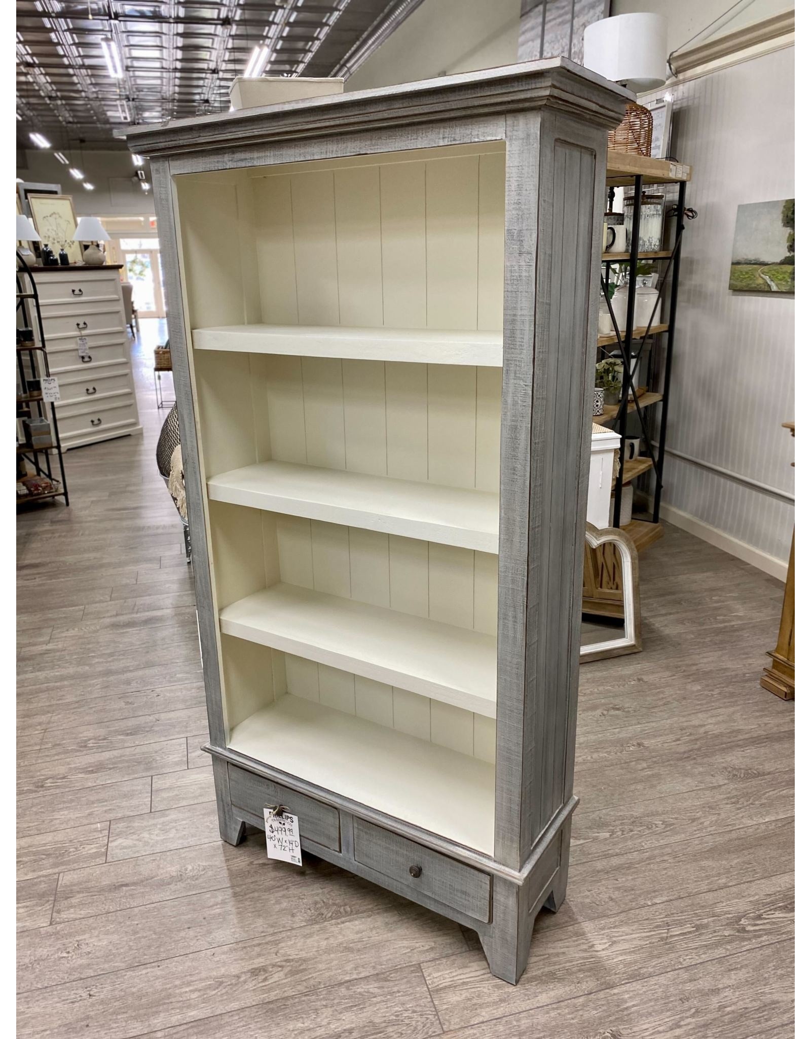 BKCS-72" BOOKCASE 40 × 14 × 72 in