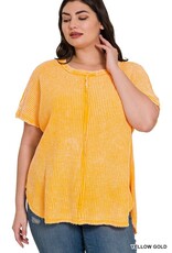 Plus Baby Waffle s/s Top CTW-3180X