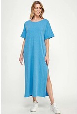 Scoop Neck Oversize T Shirt Dress CJD1553