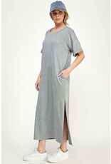 Scoop Neck Oversize T Shirt Dress CJD1553