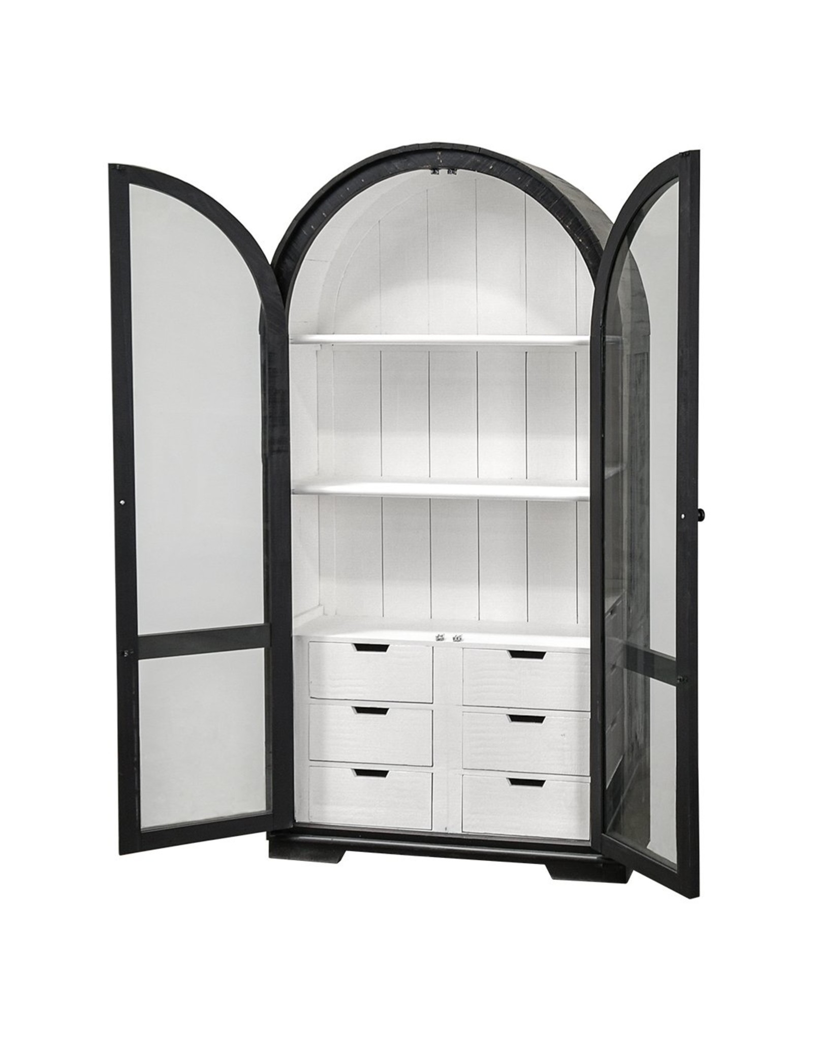 VIT 95 Julia Curved 6 drw Hutch 38 × 14 × 74 in