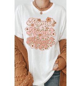 Boho Floral Mama Graphic Tee 5346U-Plus