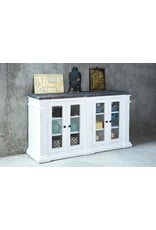 CAB138 Credenza 4 Glazed Doors 64.1x17.7x36.2"H