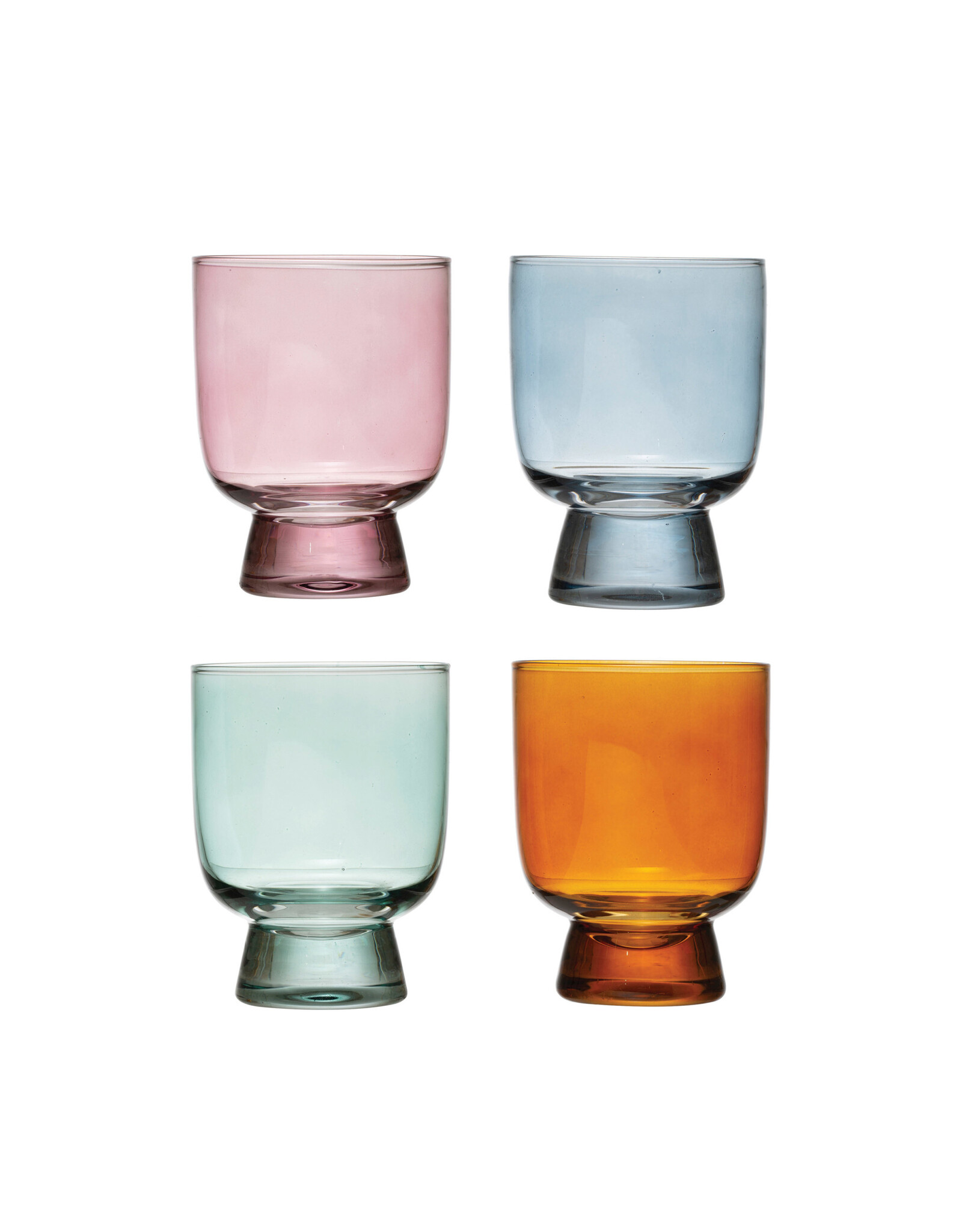 Drinking Glass  6 oz 4 colors Each DF4807A