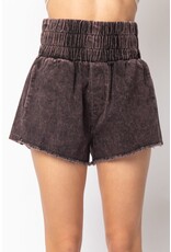 High Waist Twill Mini Shorts NP70123-1973