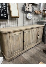 CAB161 Credenza 4 Beveled Panl Doors 77.5x19.6x36.2