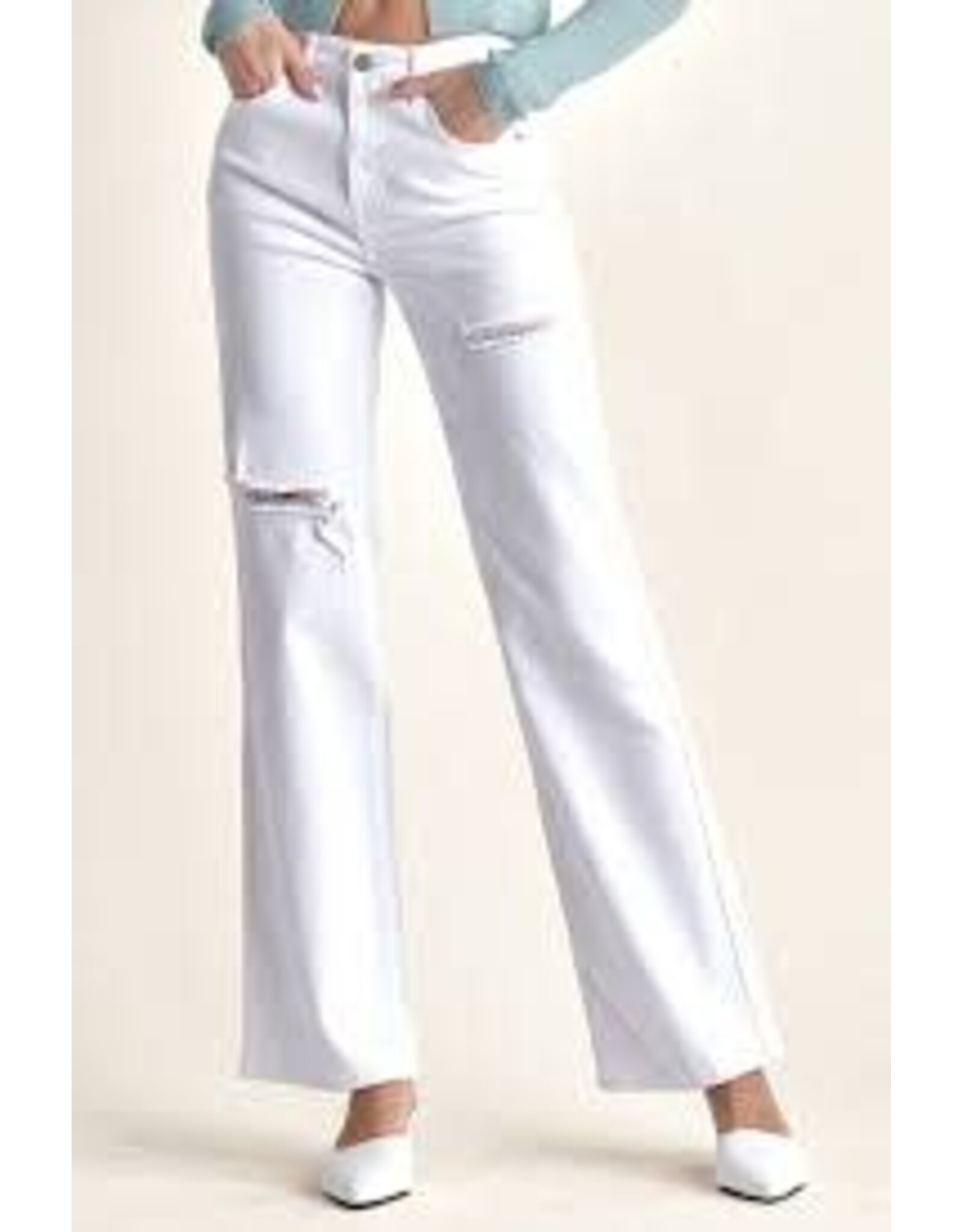 Plus Hi Rise Straight Leg Jean w/Slit RDP5435X