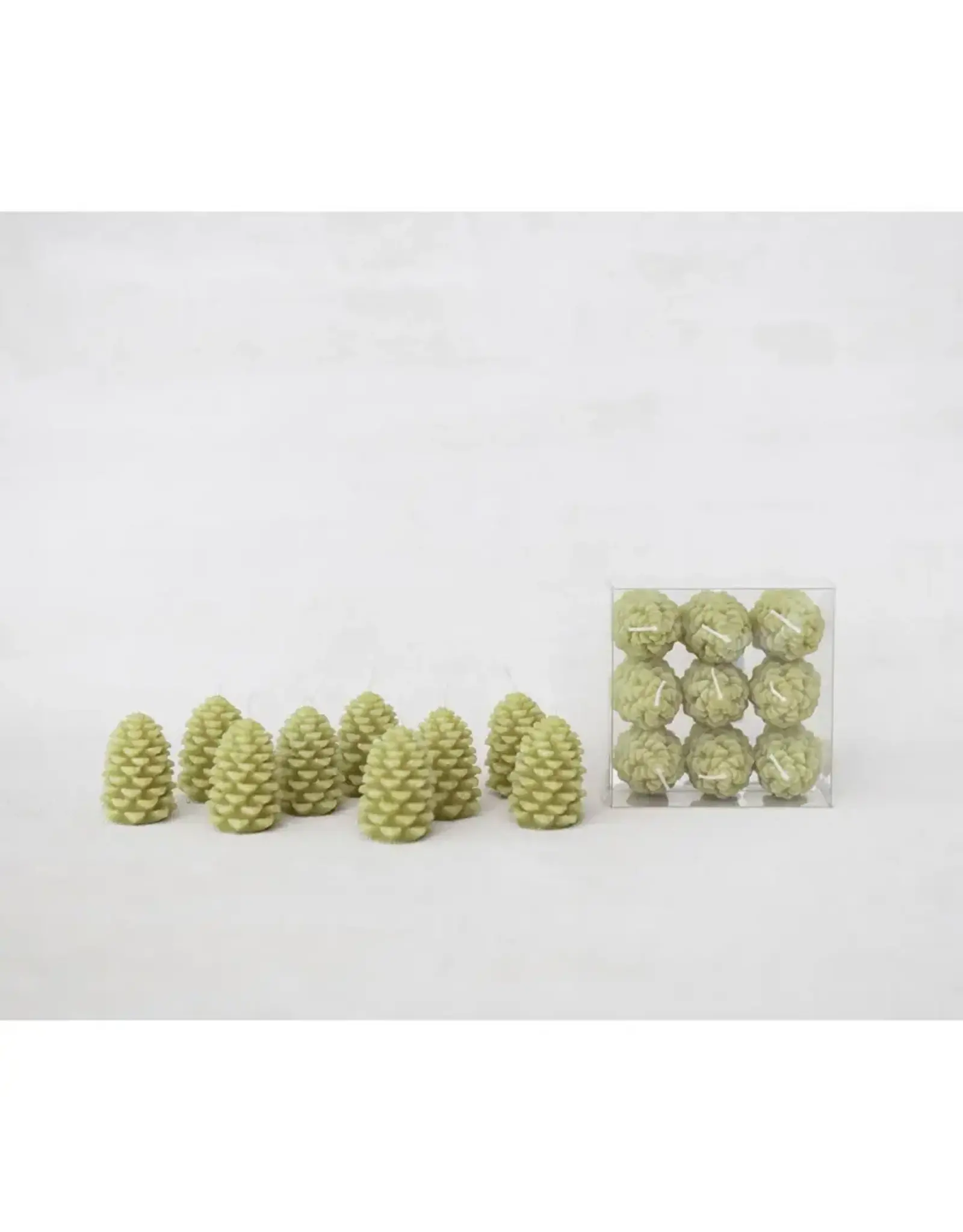 Unscented Pinecone Shaped Tealights, Set of 9 XS0420A