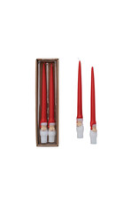 10"H Unscented Santa Taper Candles in Box, Set of 2 XS3524