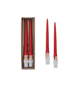 10"H Unscented Santa Taper Candles in Box, Set of 2 XS3524