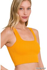 Ribbed Square Neck Crop Top NT-6134