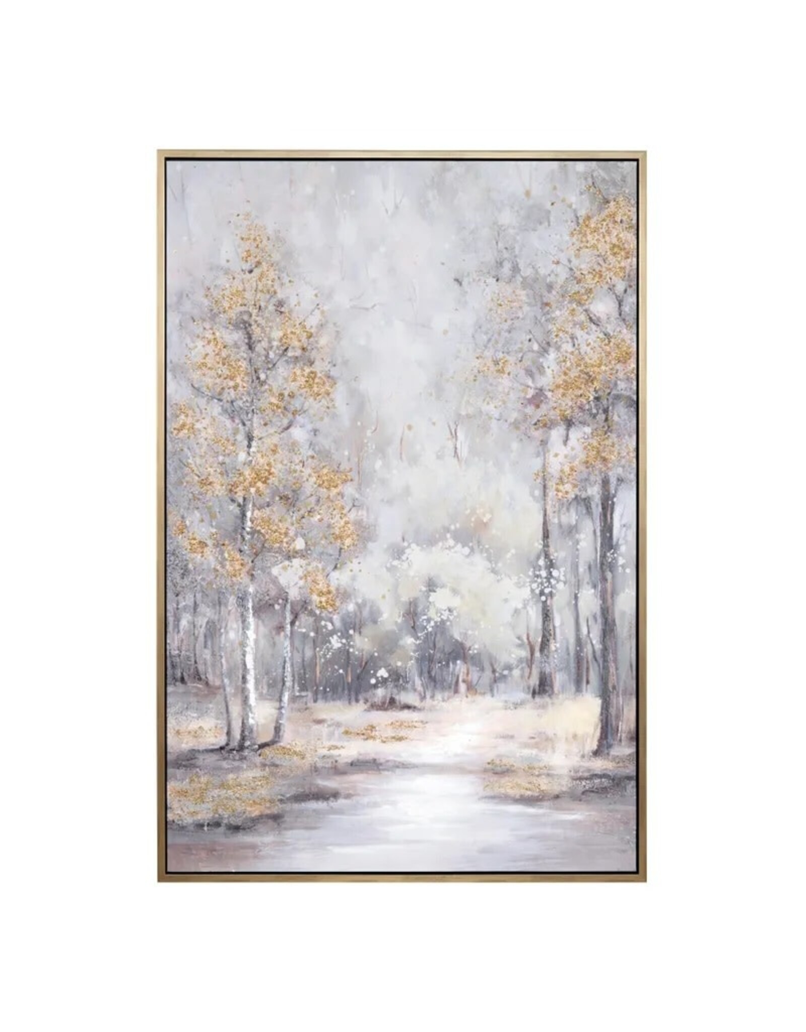 39.5 x 1.5 x 59" Canvas W/ Gold Foil CVTOP3023