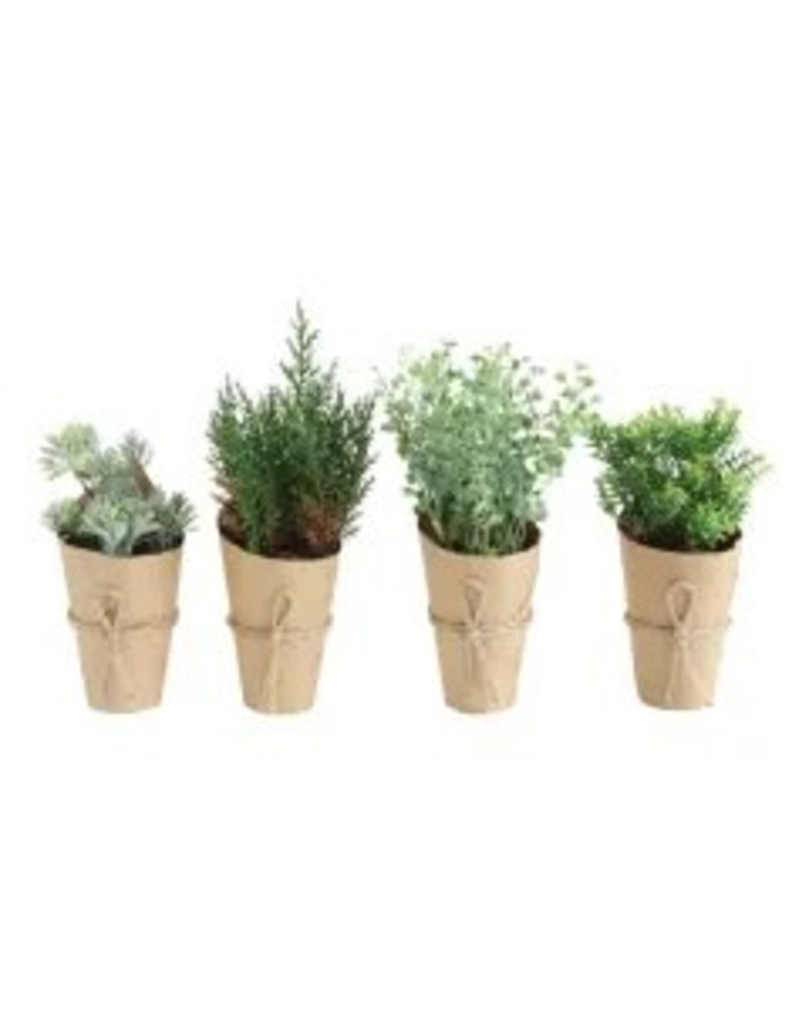 Faux Plant in Paper Wrapped Pot, 4 Styles EACH DA8352A