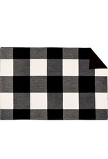 108746 Placemat Blk Buff Check
