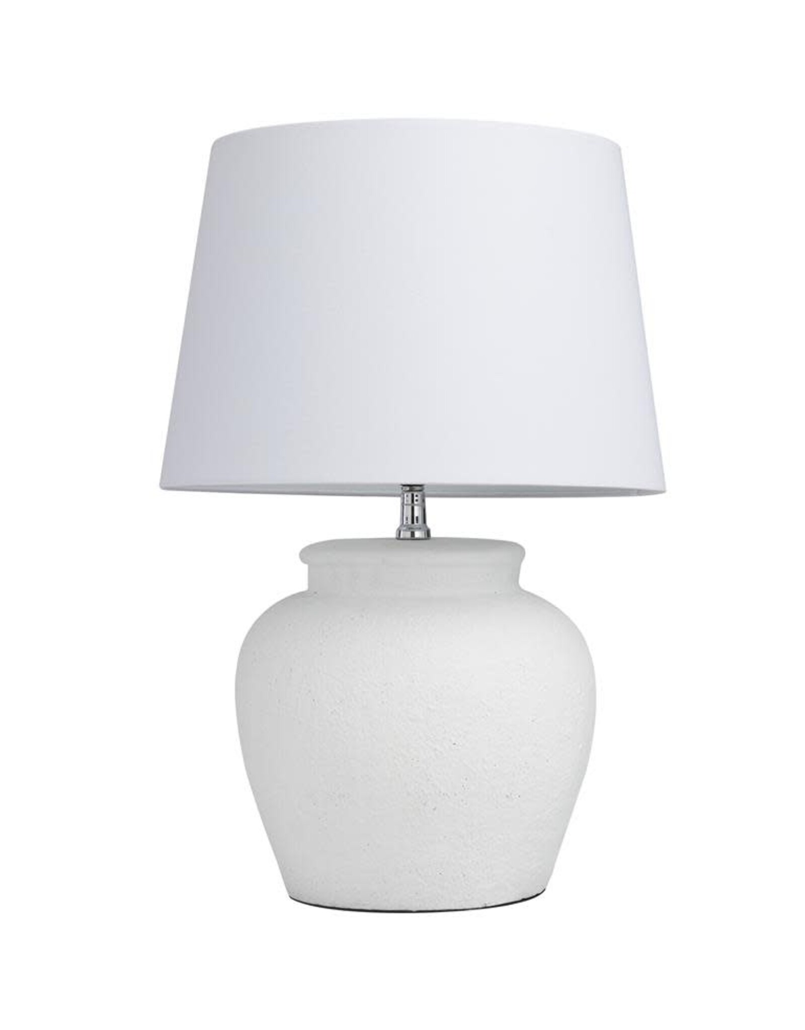 Cement Table Lamp 24" White 11675