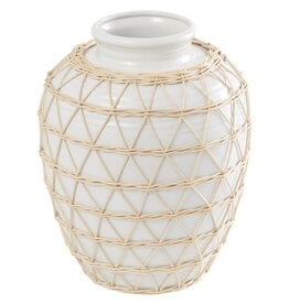 Ceramic Linen Vase 11w x 14" 13593