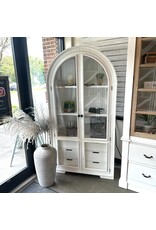 VIT 95 Julia Curved 6 drw Hutch 38 × 14 × 74 in