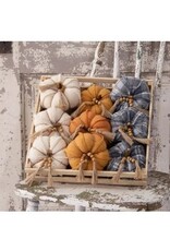 Fabric Pumpkin with Bead Tassel 6FA1833
