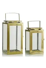 Polished Gold Steel Lantern A10091