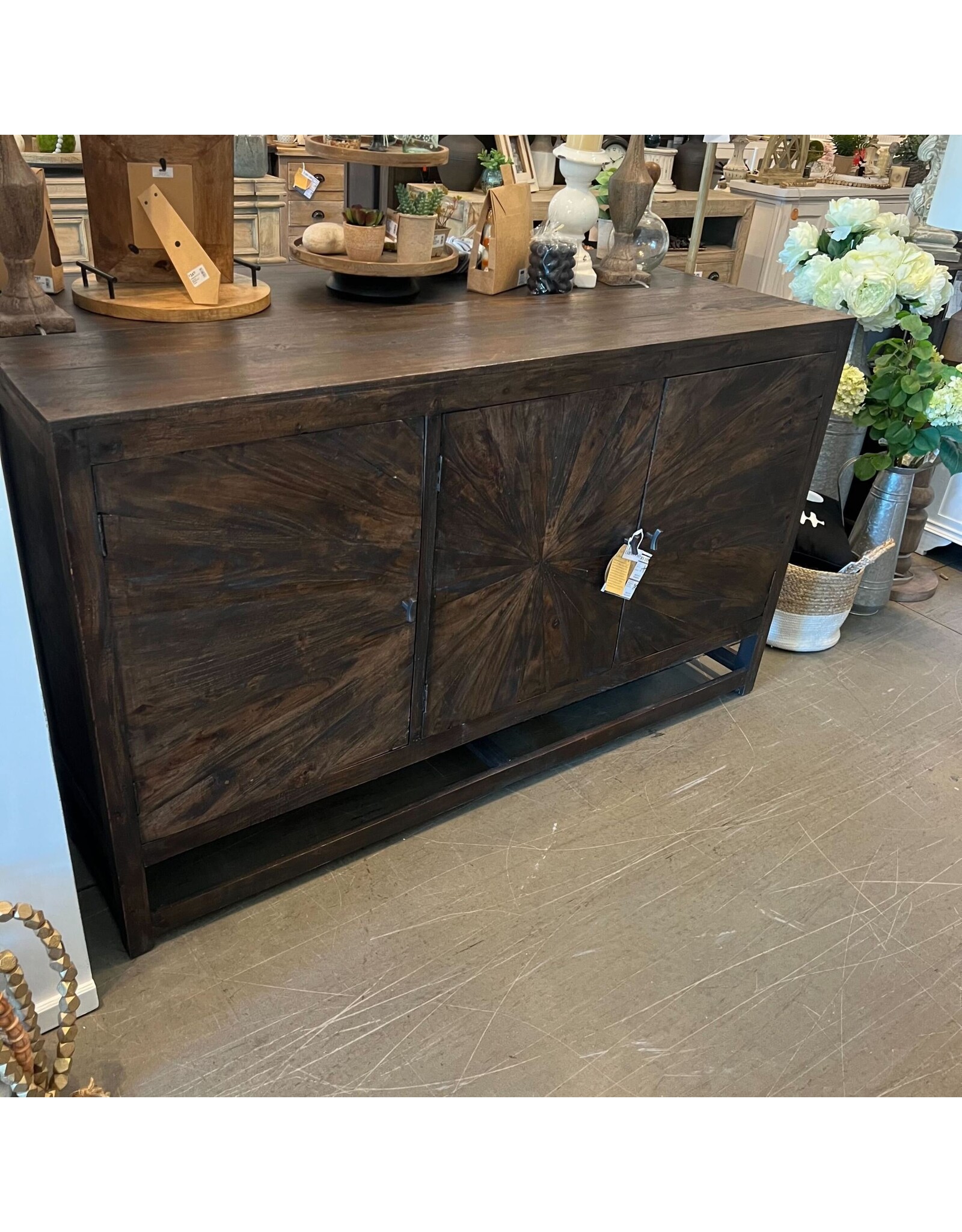 CAB501 Starburst Credenza 65.3x15x38.6"H