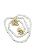 Wood Bead Garland White 89657