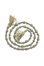 WOOD BEAD GARLAND GRY 89645