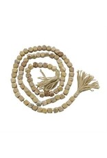 WOOD BEAD GARLAND  Natual  89652