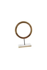 Wood Metal Marble Ring11" x  17" 94517