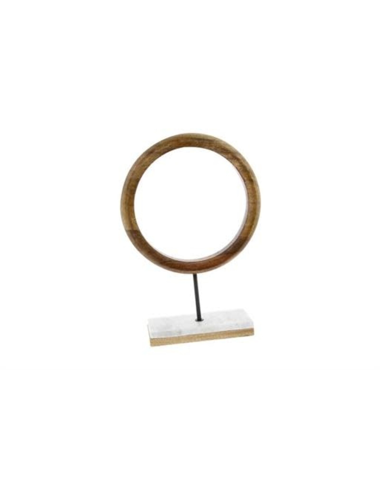 Wood Metal Marble Ring11" x  17" 94517