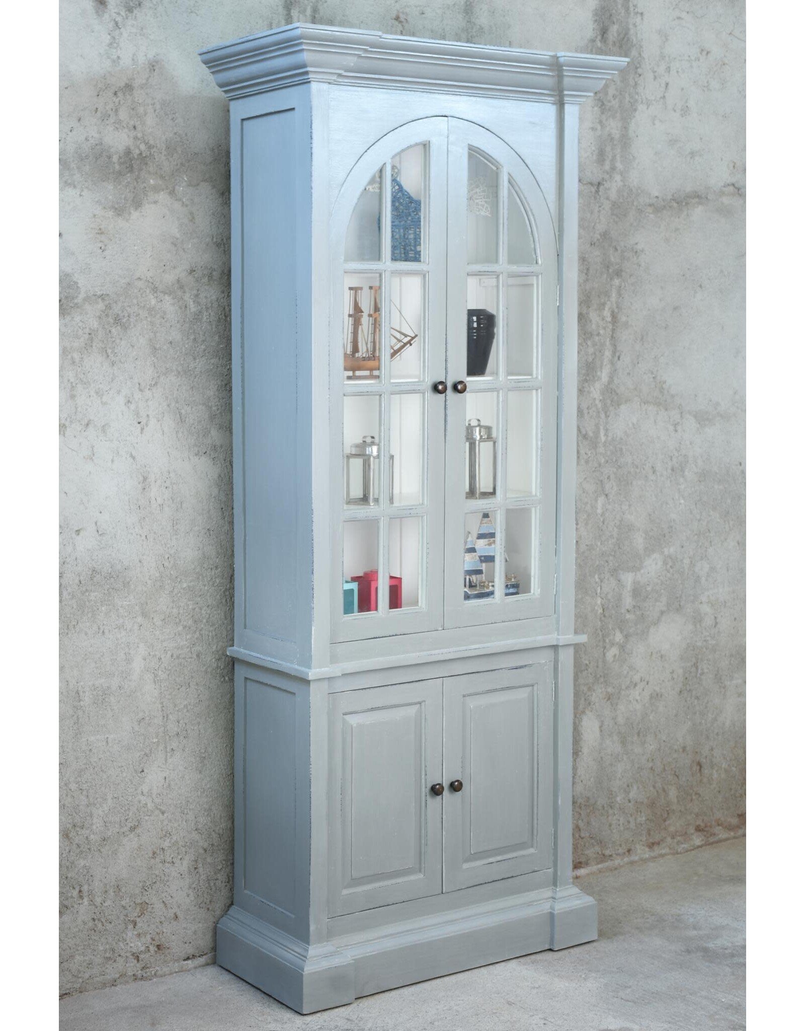 CAB1863 Franklin Glazed Armoire 2GD 2doors 39x18.1x90.1"H