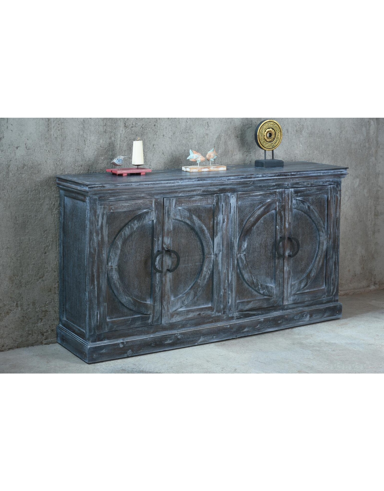 CAB363 Luna Credenza 4Panel doors 70.5x16.1x38.2"H