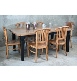 TAB1139SO5 Butcher Block Dining Table 72x42.1x29.8"H