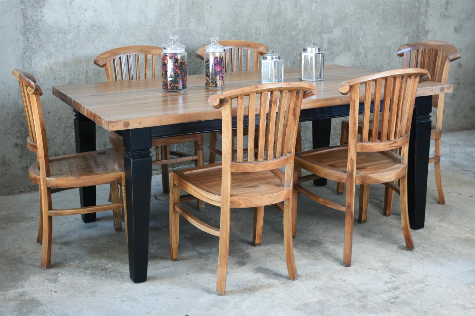 TAB1139SO5 Butcher Block Dining Table 72x42.1x29.8"H - Phillips Trading